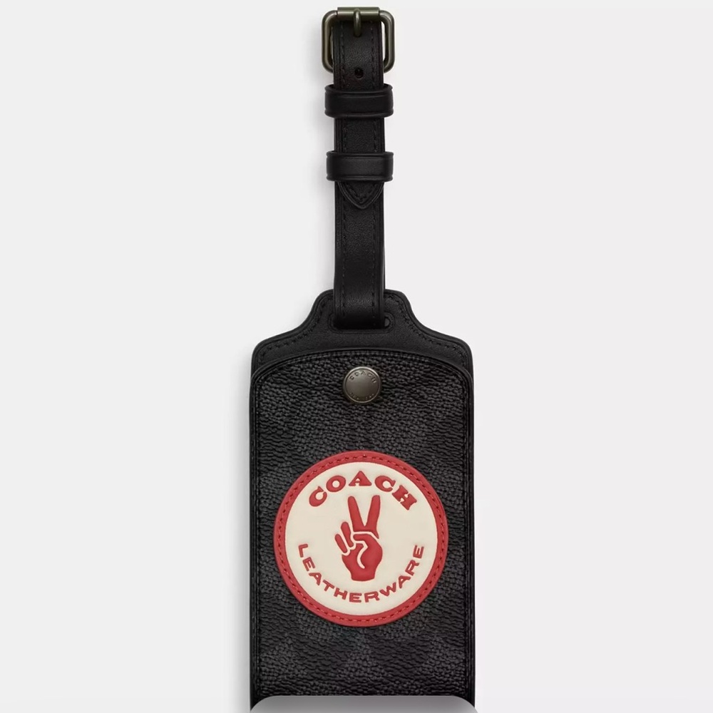 COACH Luggage Tag In Signature Canvas With Patches
Brand new, still wrapped